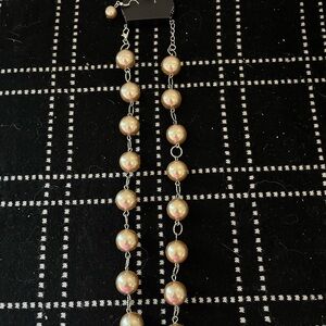 Lustrous Pearl Necklace with Silver Accents